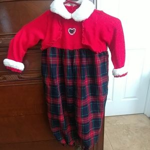 Girls 24 month Christmas Ugly Sweater Romper